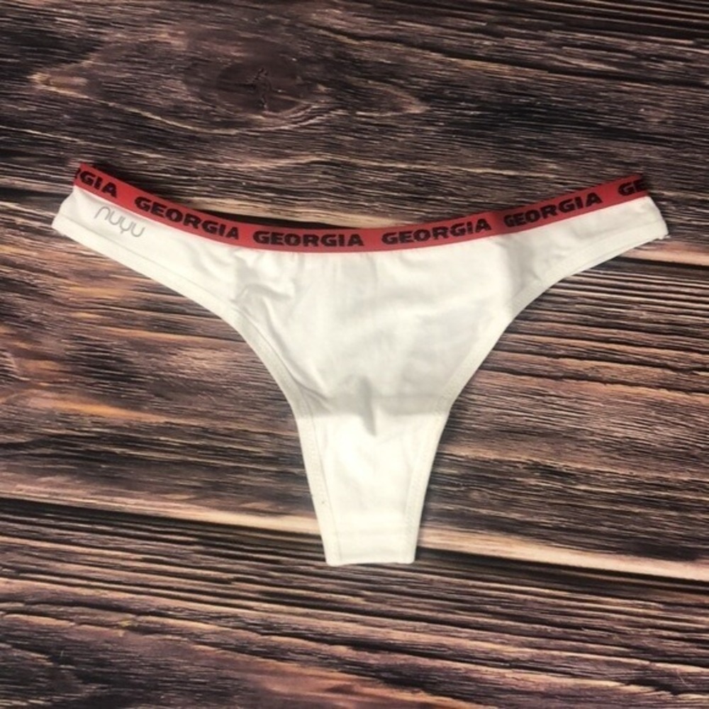 NUYU University Of Georgia Bulldogs UGA NEW Womens Thong Underwear Small
